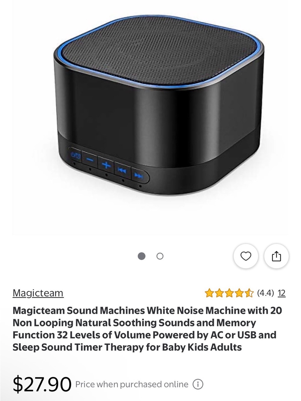 MagicTeam White Noise Machine Model: SN-A1